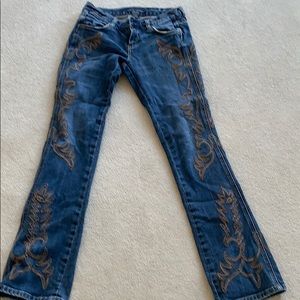 Killer Ralph Lauren bootcut jeans w/stitching sz26